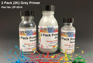 Zero Paints ZP-3014 Ensemble de 2 apprêts gris (2K)
