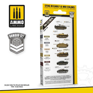 AMMO of Mig Jimenez 7185 SET: STUG III EARLY &amp;amp; MID COLORS 39-43 6x17ml – image 2