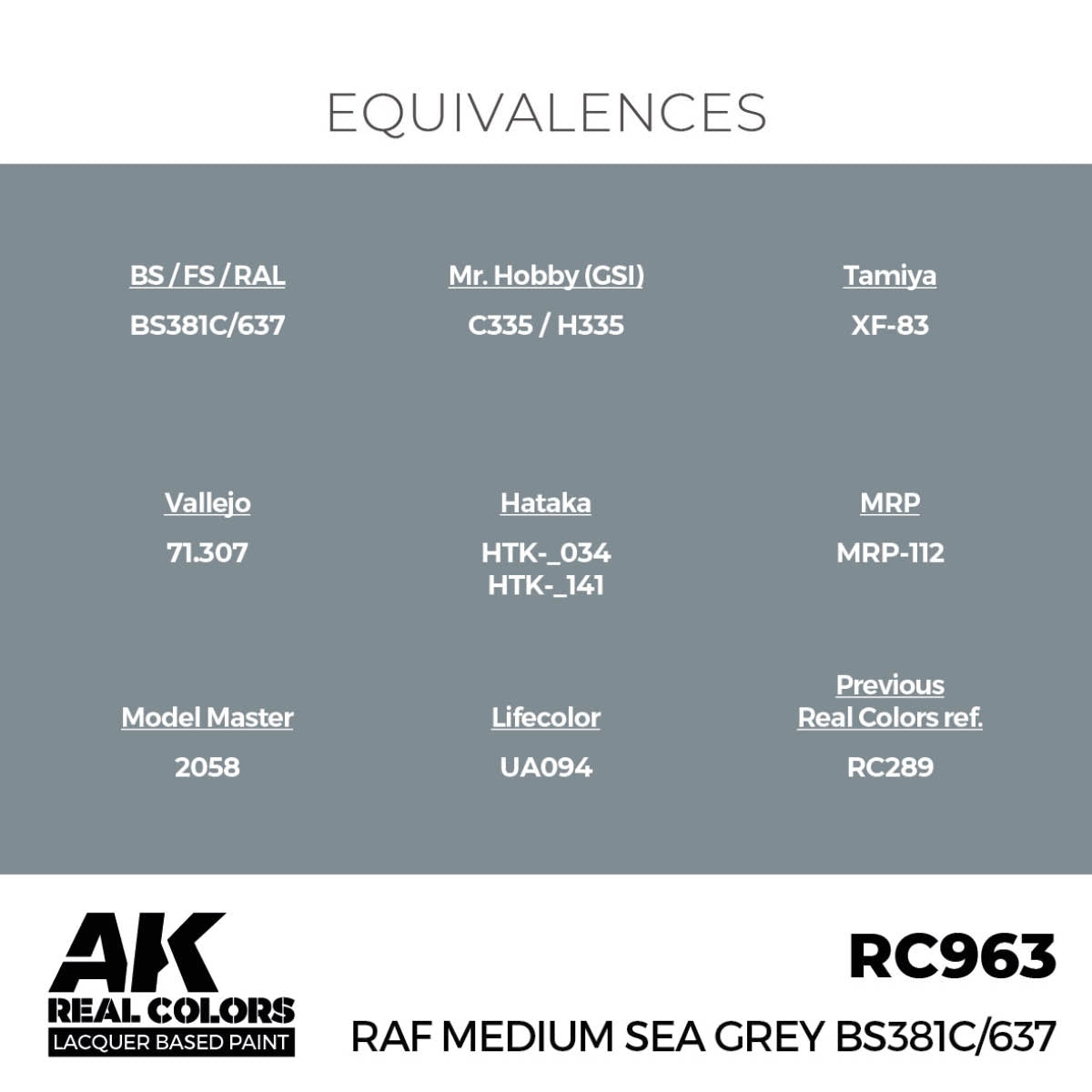 AK Interactive RC963 RAF Gris mer moyen BS381C/637 17 ml – image 3