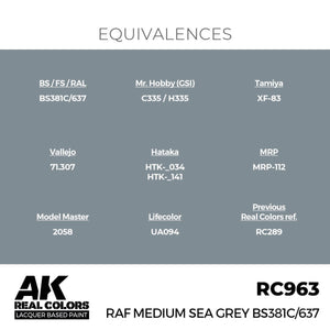 AK Interactive RC963 RAF Gris mer moyen BS381C/637 17 ml – image 3