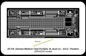 Aber 35218 German medium tank Pz.Kpfw. III, Ausf J/L - vol. 2 - additional set - fenders 1/35 – immagine 6