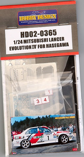 Hobby design HD02-0365 Mitsubishi Lancer Evolution IV - Detail Up PE Set for Hasegawa 1/24 – Bild 2