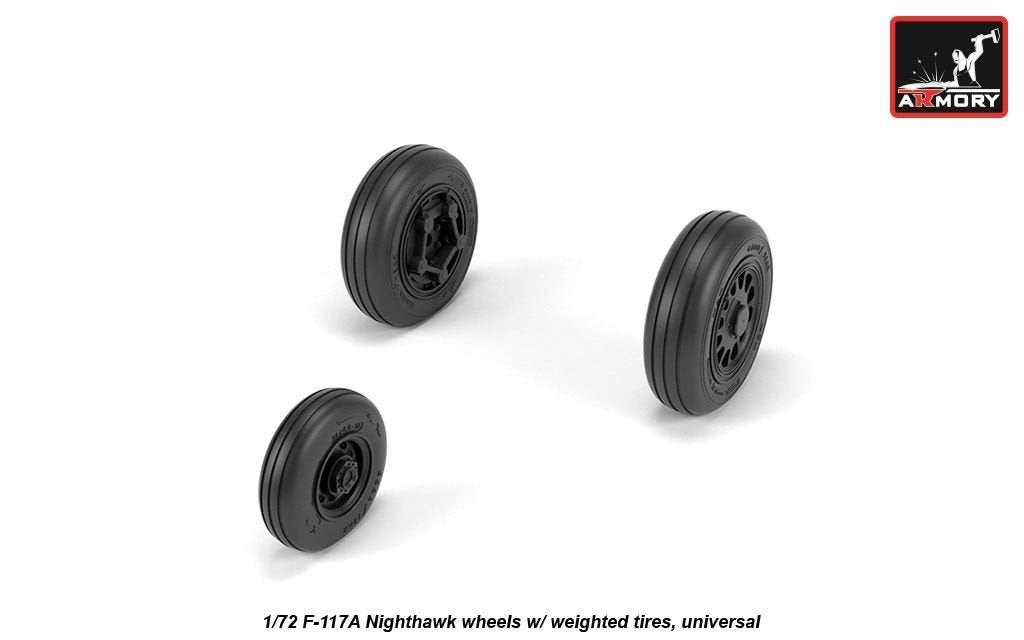 Roues Armory Models AW72325 F-117A Nighthawk avec pneus lestés 1/72 – image 4
