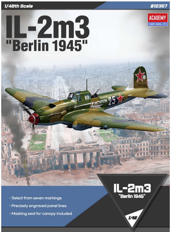 Academy 12357 Il-2m3 Berlin 1945 1/48 – zdjęcie 3