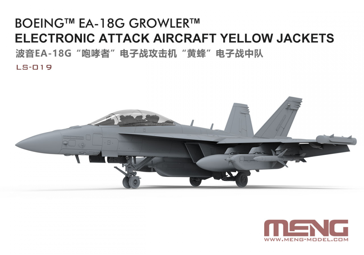 Meng LS-019 Boeing EA-18G Growler Electronic Attack Aircraft Yellow Jackets 1/48 – immagine 2