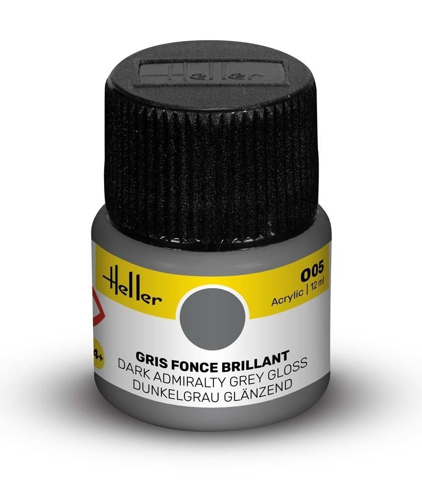 Heller 9005 005 Gris Amiral foncé - Brillant 12 ml