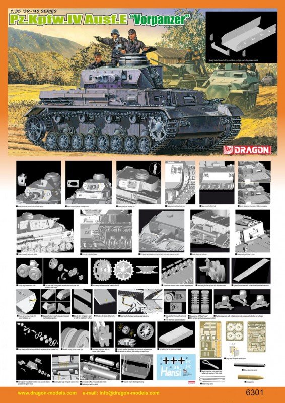 Dragon 6301 Pz.Kpfw. IV Ausf. E Vorpanzer 1/35 – image 2