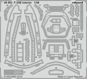 Eduard 49993 F-35B interior 1/48 KITTY HAWK – imagen 2