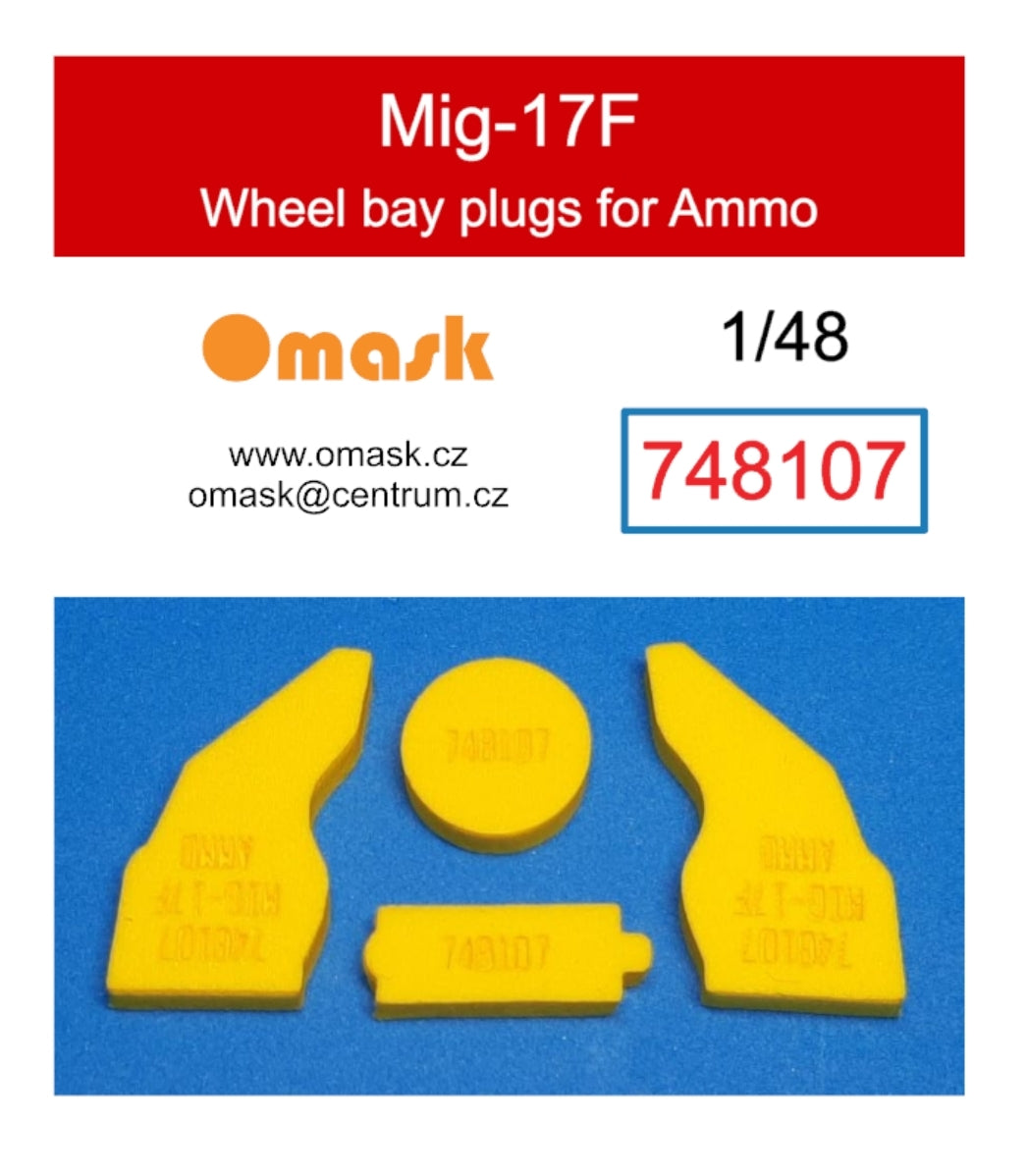 Omask 748107 Mig-17F wheel bay plugs (for Ammo) 1/48
