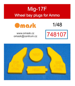 Omask 748107 Mig-17F wheel bay plugs (for Ammo) 1/48