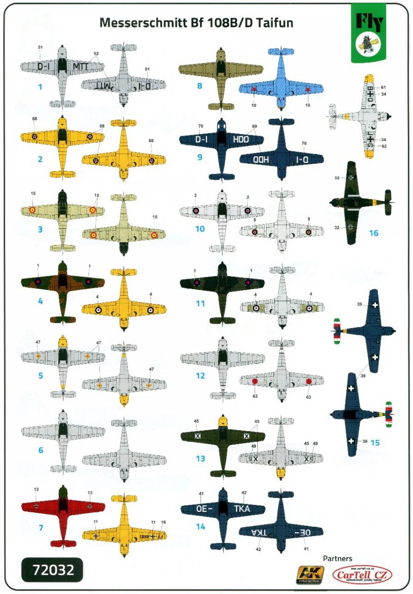 Fly 72032 Messerschmitt Bf 108B/D Taifun 1/72 – image 3
