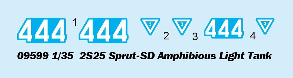 Trumpeter 09599 2S25 Sprut-SD Amphibious Light Tank 1/35 – zdjęcie 5