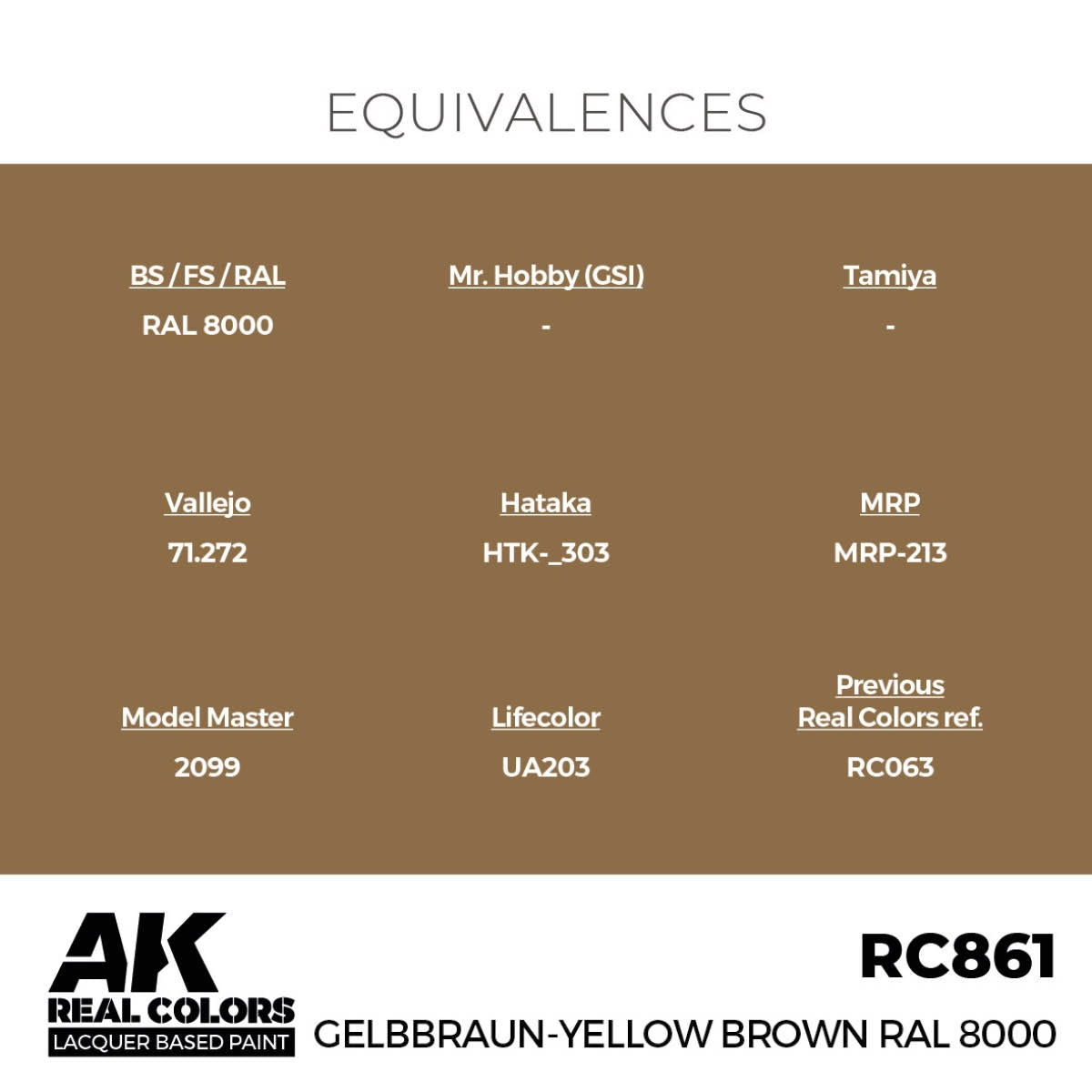 AK Interactive RC861 Gelbraun-Yellow Brown RAL 8000 17 ml – image 3
