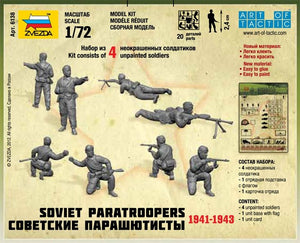 Zvezda 6138 Soviet Paratroopers (1941-1943) Art of Tactic 1/72 – immagine 2