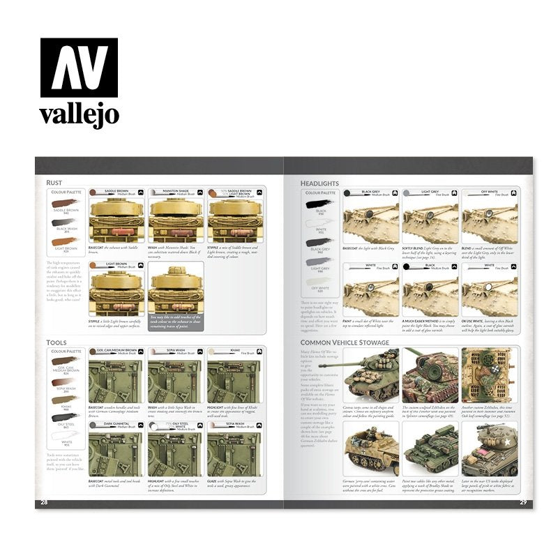 Vallejo 75013 Colours of War - Painting WWII &amp;amp; WWIII miniatures EN – zdjęcie 2