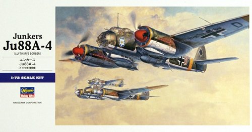 Hasegawa E25 Junkers Ju88A-4 1/72