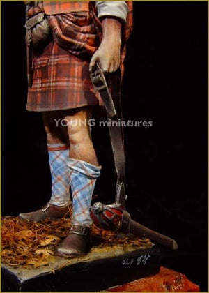 Young Miniatures YH9004 Highland Clansman 1746 90mm – immagine 4