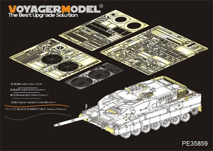 Maquette Voyager PE35859 Leopard 2A7 allemand moderne (pour MENG TS-027) 1/35