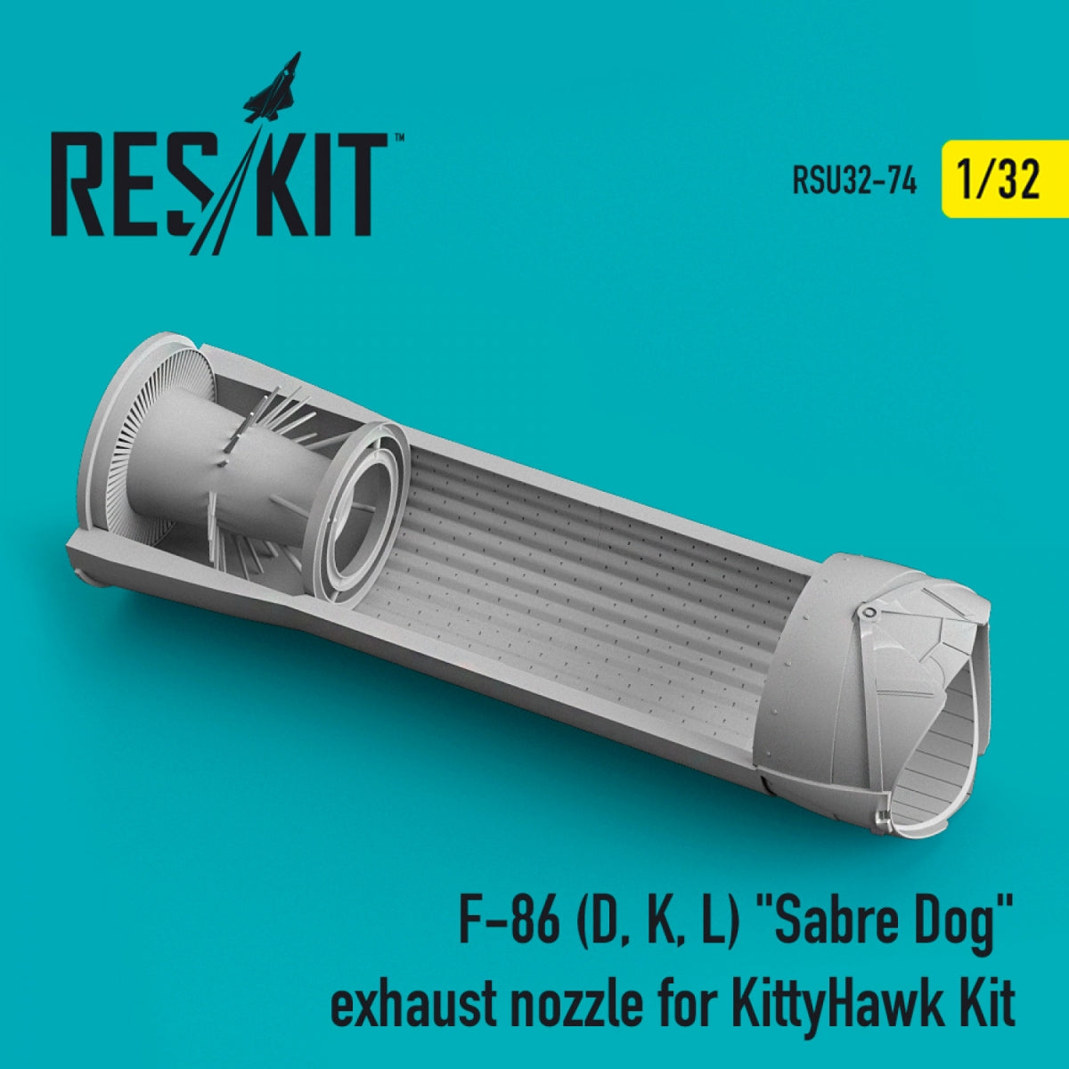 RESKIT RSU32-0074 F-86 (D, K, L) &amp;quot;SABRE DOG&amp;quot; EXHAUST NOZZLE FOR KITTYHAWK KIT 1/32 – immagine 2