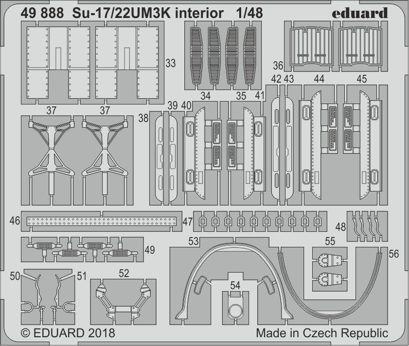 Eduard 49888 Su-17/22UM3K interior KITTY HAWK 1/48 – imagen 2