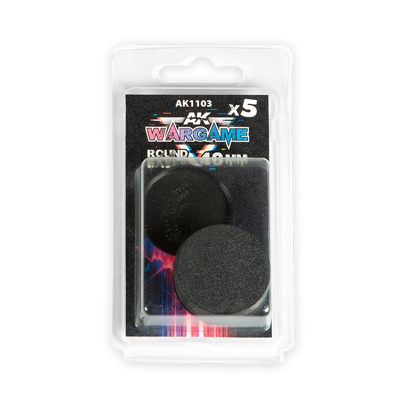 AK Interactive AK1103 ROUND BASE 40MM X5 UNITS – immagine 2