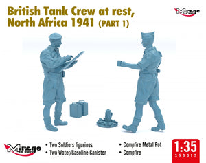 Mirage Hobby 350012 British Tank Crew at Rest, North Africa 1941 (Part I) 1/35 – zdjęcie 4