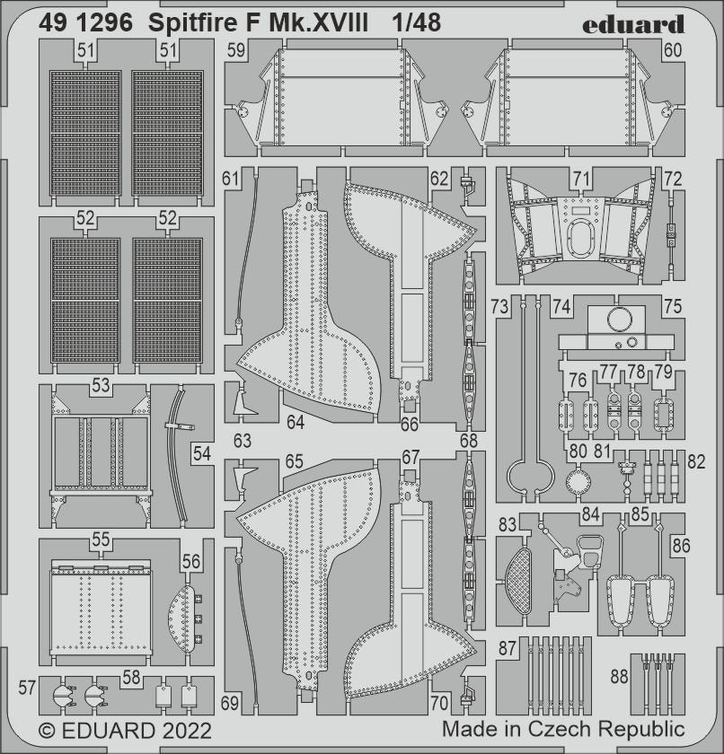 Eduard 491296 Spitfire F Mk.XVIII AIRFIX 1/48
