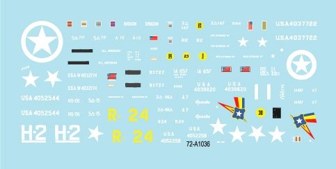 Star Decals 72-A1036 US S.P. Howitzers. M7 Priest, M8 HMC and M4 (105mm). 75th-D-Day-Special. Normandy and France in 1944 1/72 – imagen 3