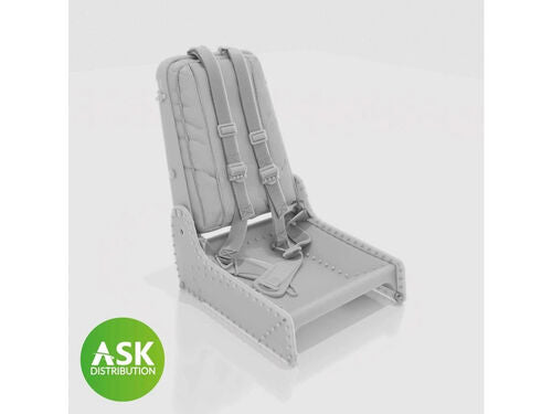 Art Scale Kit A32023 Messerschmitt P.1101 Seat (Me 262 Type) with Seat Belts - 3D Print for Das Werk Kit 1/32