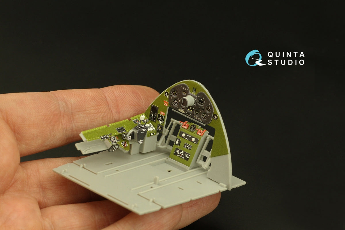 Quinta Studio QD32189 F6F-3E/N Hellcat 3D-Printed coloured Interior on decal paper (Trumpeter) 1/32 – Bild 10