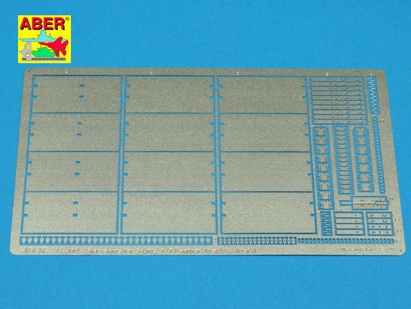 Aber 35A107 Side skirts for german tanks Sd. Kfz. 171 Panther Ausf. D and Ausf. A. 1/35