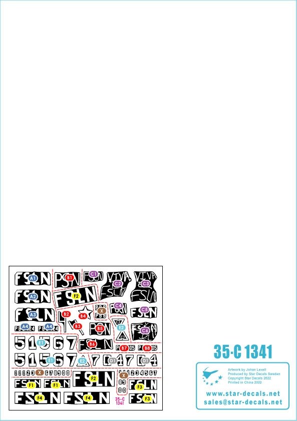 Star Decals 35-C1341 Nicaragua 2. Sandinista guerilla and post 1979 revolution army 1/35 – immagine 2