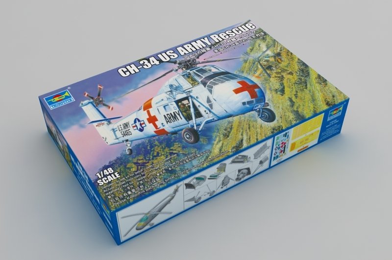 Trumpeter 02883 CH-34 US ARMY Rescue 1/48 – immagine 2