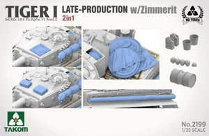 Takom 2199 Tiger I Late Production w/zimmerit Sd.Kfz. 181 Pz.Kpfw. VI Ausf. E (Late/Late Command) 1/35 – Bild 5