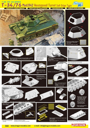 Dragon 6424 T-34/76 Mod.1942 1/35 – Bild 2