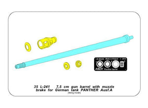 Aber 35L-241 7,5 cm barrel with muzzle brake for Panther Ausf.A 1/35 – Bild 9