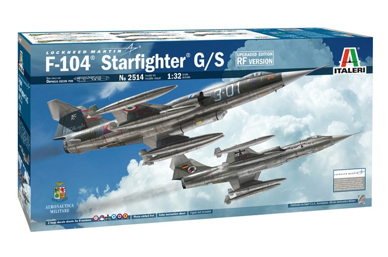 Italeri 2514 F-104 STARFIGHTER G/S - Édition améliorée RF version 1/32