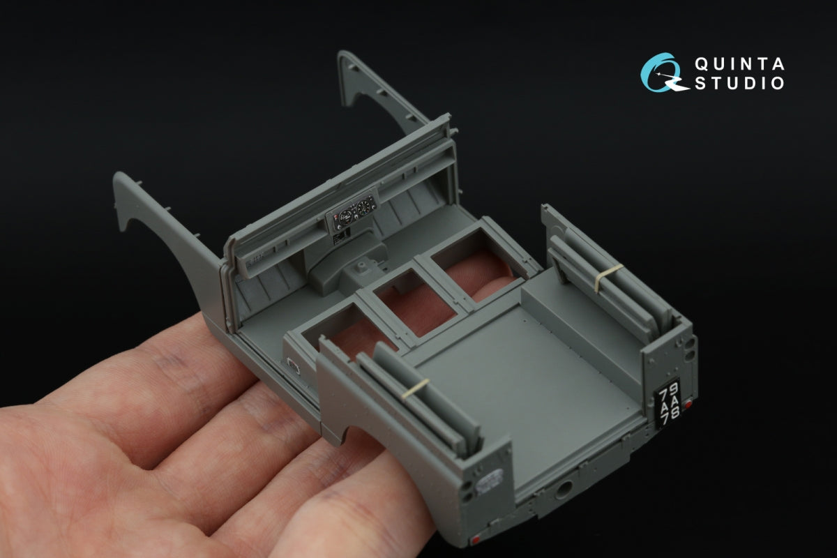 Quinta Studio QD+35139 Land Rover 88 series II family 3D-Printed &amp;amp; coloured Interior on decal paper (AK Interactive) (with 3D-printed resin parts) 1/35 – immagine 13