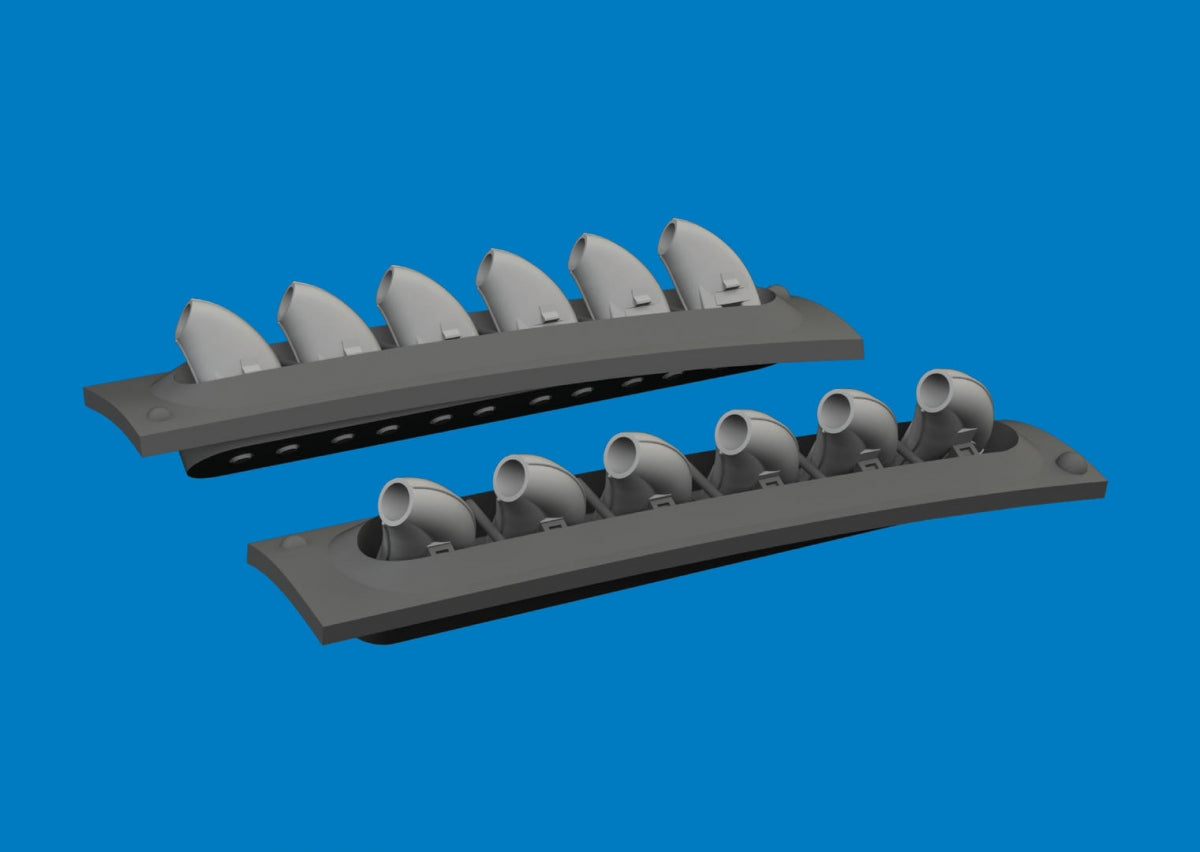 Eduard 6481060 P-40 exhaust stacks rounded PRINT Eduard 1/48 – zdjęcie 2
