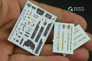 Quinta Studio QD48185 Me 262B-1a/U1 3D-Printed &amp;amp; coloured Interior on decal paper (for Dragon ) 1/48 – immagine 5