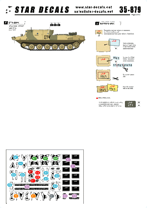 Star Decals 35-879 Chars égyptiens 3 Guerre du Kippour 1/35 – image 2
