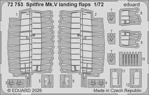 Eduard SIN67237 Supermarine Spitfire Mk.Vb Big Sin Set with Rounded Exhausts for EDUARD 1/72 – immagine 3