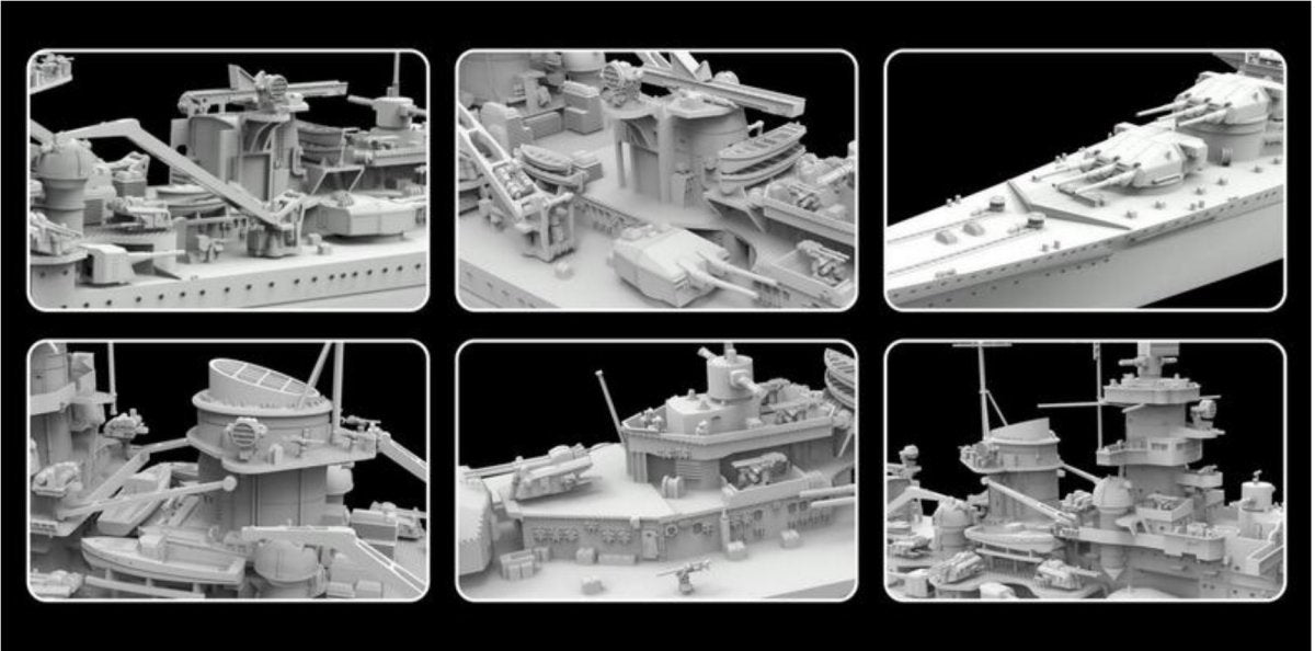 Flyhawk FH1149S German Battleship Gneisenau (Deluxe Edition) 1940 1/700 – imagen 3