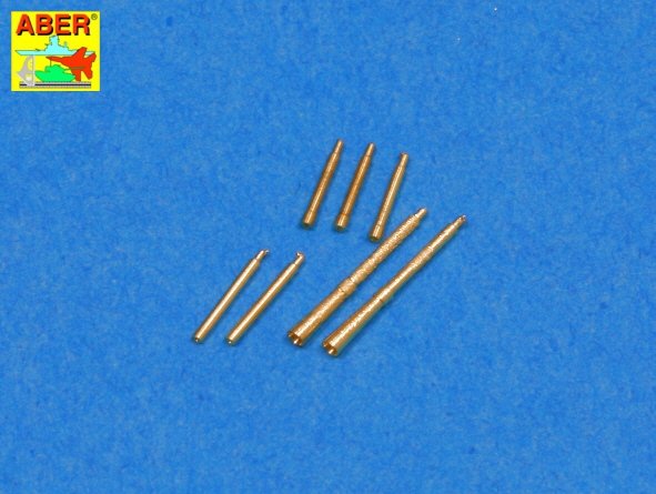 Aber 35L-099 Set of 7 barrels tips for Soviet Degtijarew DT and DP machine guns 1/35