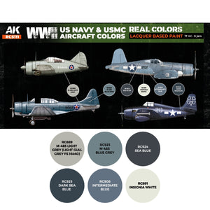 AK Interactive RCS111 WWII US Navy &amp;amp; USMC Aircraft Colors 6x17ml – imagen 2