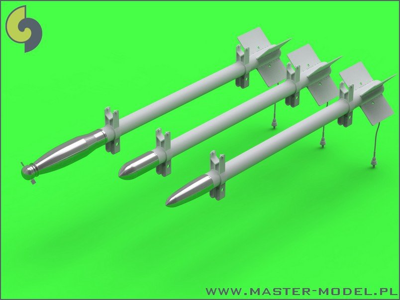 Master AM-24-013 Types supplémentaires d&amp;#39;ogives pour la roquette britannique RP-3 (60LB F, 25LB SAP, 25LB AP) (1/24)  – image 2