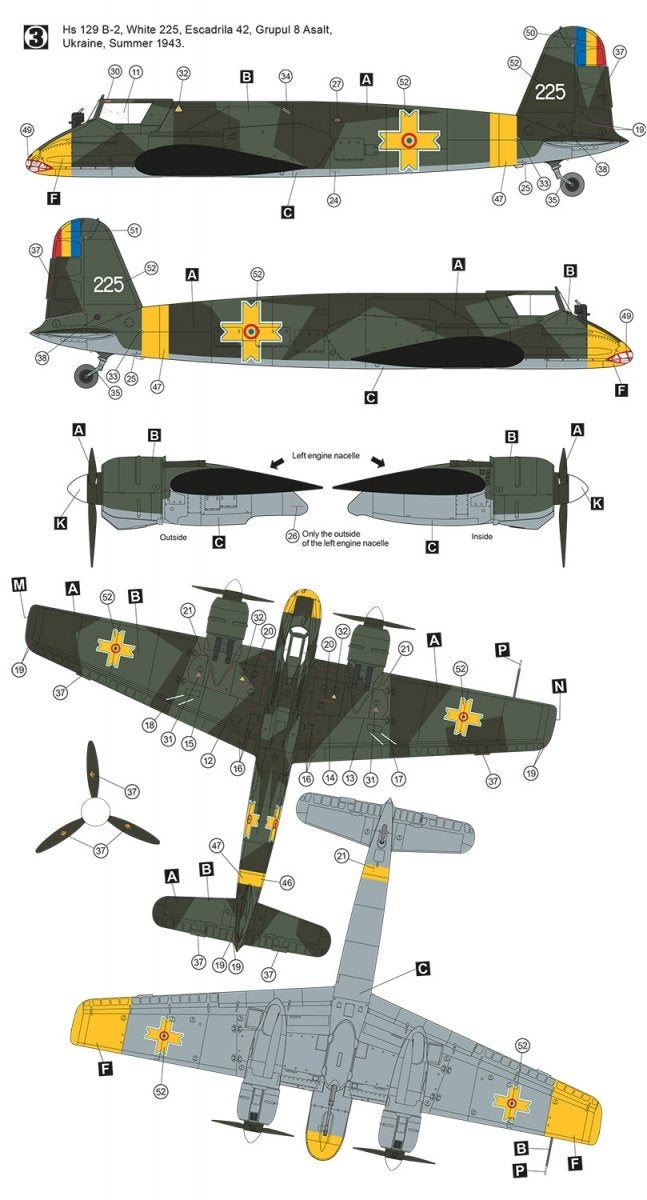 Hobby 2000 48011 Henschel Hs 129 B-2 Eastern Front 1/48 – imagen 3