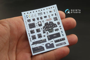 Quinta Studio QD32063 Bf 110C/D 3D-Printed &amp;amp; coloured Interior on decal paper (for Dragon kit) 1/32 – immagine 3