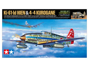 Tamiya 25203 Kawasaki Ki-61-Id Hien (Tony) &amp;amp; 4x4 Light Vehicle Kurogane Set 1/48 – zdjęcie 2