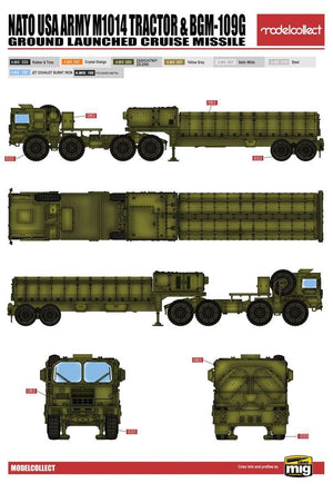 Modelcollect UA72096 NATO M1014 MAN Tractor &amp;amp; BGM-109G Ground Launched Cruise Missile 1/72 – zdjęcie 4